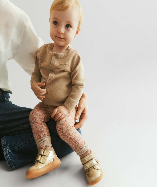 Wheat Jersey Legggings Jules rose dust flower